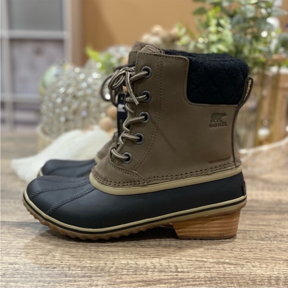 Sorel Slimpack Lace II Winter Snow Rain Waterproof Boots - Picture 4 of 9